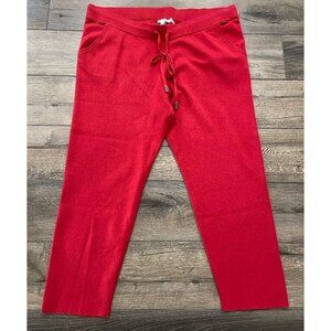 NWT Chico's Zenergy Pants Straight Leg Cashmere Blend Red 4R XXL Regular New